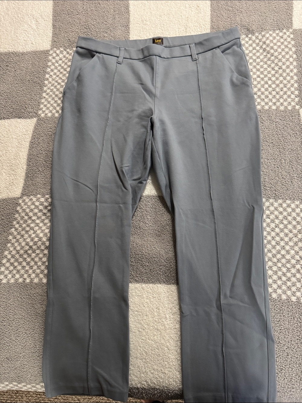 Lee Women's Straight-Leg Dress Pants in Slate Gray